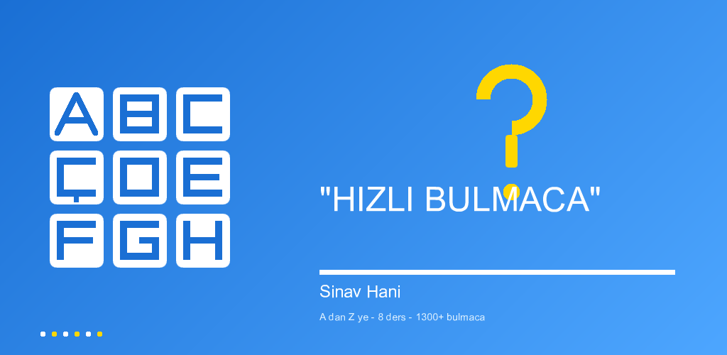 Hızlı Bulmaca uygulaması tanıtım görseli