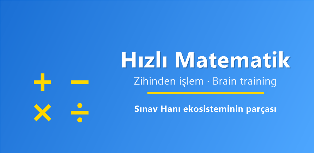 Hızlı Matematik uygulaması tanıtım görseli