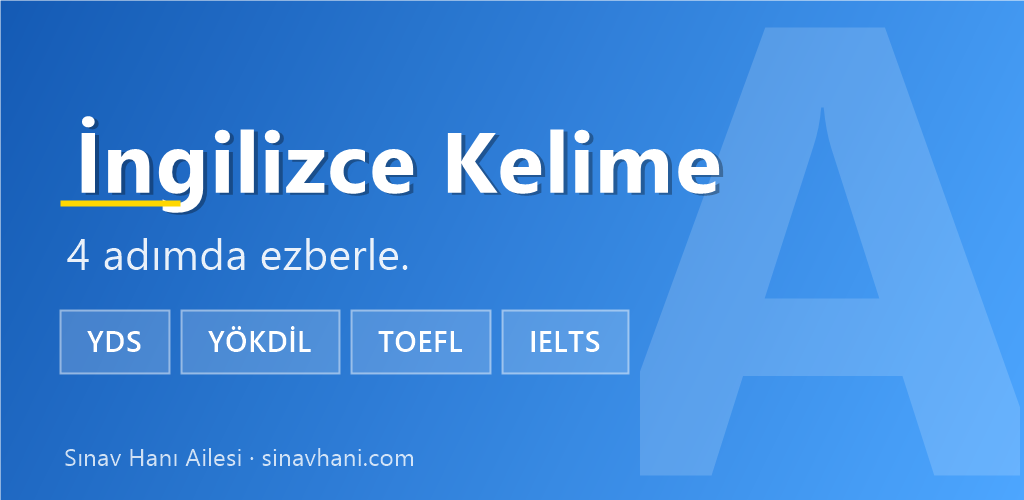 İngilizce Kelime uygulaması tanıtım görseli